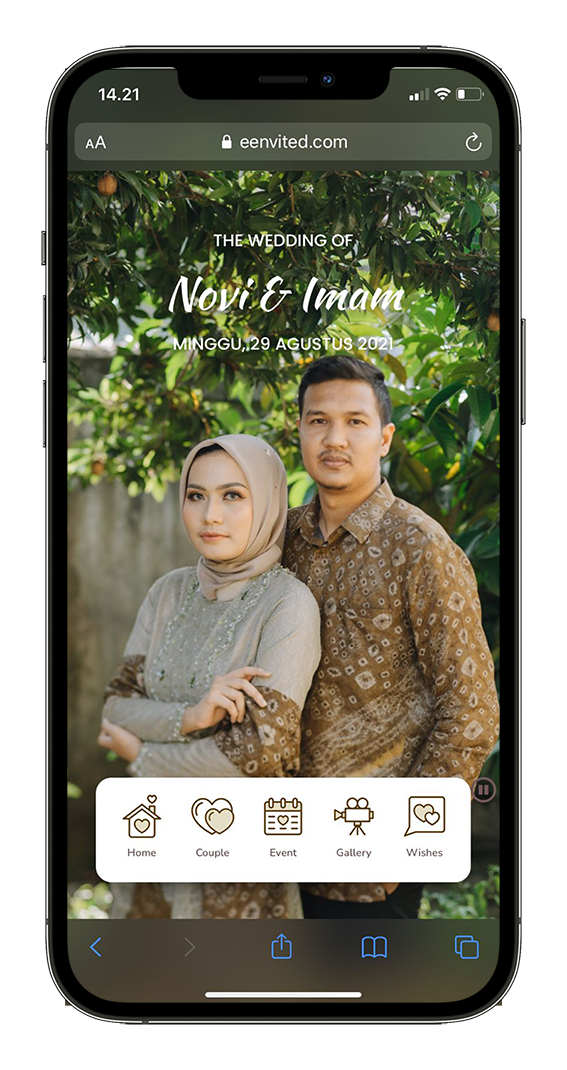 contoh undangan website eenvited