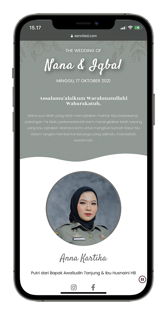 contoh foto profile calon pengantin di undangan website eenvited