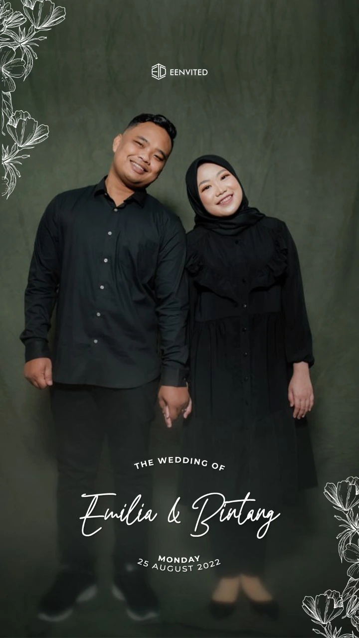 filter instagram buatan eenvited dengan motif bunga elegan