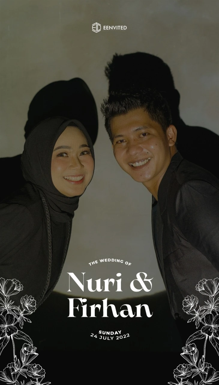 filter pernikahan dengan desain simple